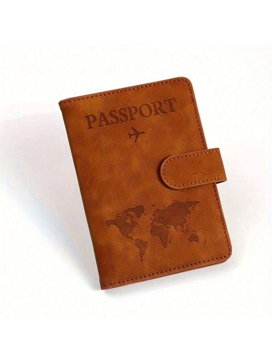 Leather RFID Passport Holder, Multi-Card Slots Multifunctional Passport Cover