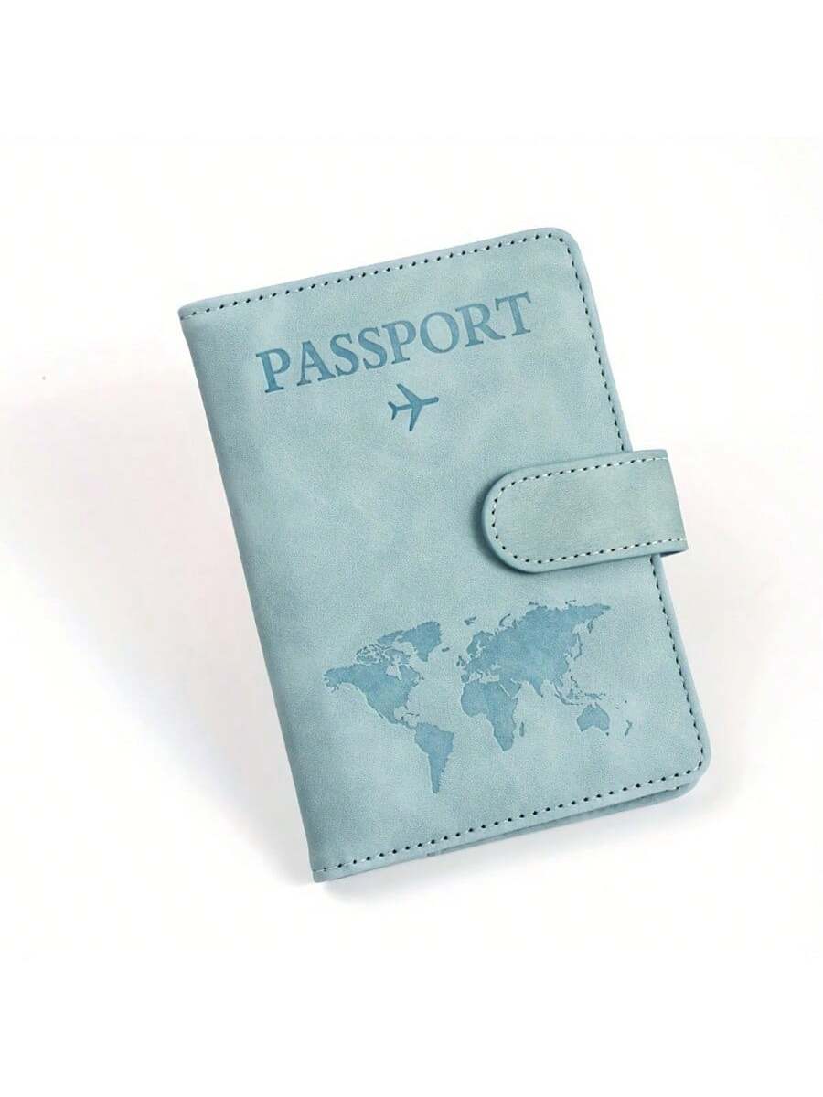 Leather RFID Passport Holder, Multi-Card Slots Multifunctional Passport Cover