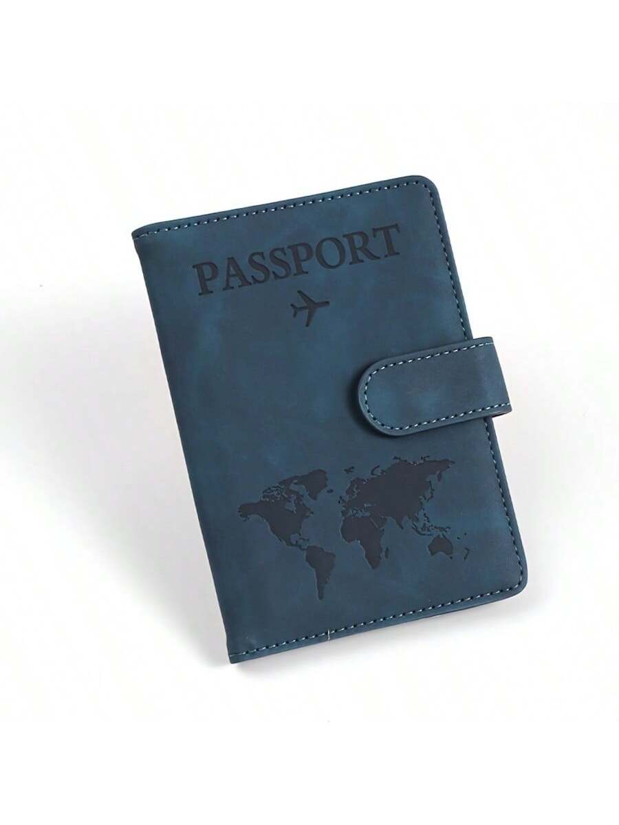 Leather RFID Passport Holder, Multi-Card Slots Multifunctional Passport Cover