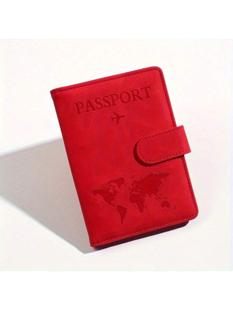 Leather RFID Passport Holder, Multi-Card Slots Multifunctional Passport Cover