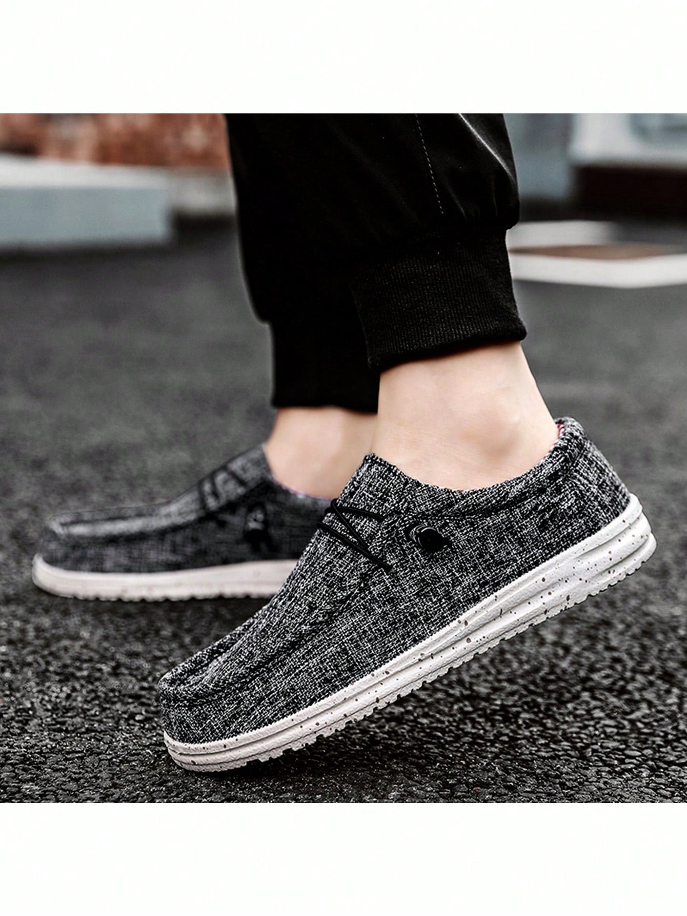 Men's Large Size 39-48 Loafers, Breathable Lightweight Canvas Shoes, Outdoor Walking Shoes, Casual Comfortable Athletic Shoes, Slip-On Casual Shoes, Lightweight Retro Flat Shoes, Lace-Up Casual Sneakers