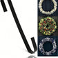 1Pc/3Pcs/4pcs/6Pcs Wreath Hanger, Front Door Wreath Hanger, Indoor Wreath Hanger, Christmas Decoration, Christmas Wreath, Easter Spring Halloween Wreath Decoration, Metal Hanger, Sundry Hanger, Doorway Decoration Hook,Christmas