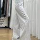 EZwear Women Casual Solid Color High Waist Wide Leg Sweatpants