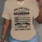 LUNE Women's Summer Casual Round Neck Short Sleeve T-Shirt With Slogan Print AND GOD SAID LET THERE BE GRANDMA WHO HAS EARS THAT ALWAYS LISTEN ARMS THAT HUG AND HOLD LOVE THAT'S NEVER ENDING AND A Heart THAT'S MADE OF GOLD Graphic Tees Women Tops