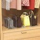 1pc Clear Closet Bag Storage Handbag Purse Bag Dividers Rack, Detachable Cupboard Shelf, Practical Book Dividers, Suitable For Closet, Bathroom, Office, L Organizer Storage Shelves, Space Saving Storage Organizer For Home, Dorm, Office