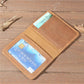 Men's Leather Card Holder Wallet, Vintage Cowhide Leather Driving License Holder, Multi-Card Slots Wallet