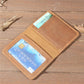 Men's Leather Card Holder Wallet, Vintage Cowhide Leather Driving License Holder, Multi-Card Slots Wallet