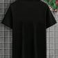 Manfinity Xmas Family Matching Outfits Mommy And Me 3D Snowman Print Black Round Neck T-Shirt, Suitable For Christmas Family Party (4 Pieces Sold Separately)