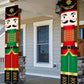 2pcs/Pack Red Green Nutcracker Soldier Banner, 30*180cm Polyester Christmas Door Couplet, Merry Christmas Decorations For Home 2024 Xmas Hanging Ornaments Door Decor Navidad Noel Gifts New Year 2025,Christmas