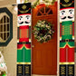 2pcs/Pack Red Green Nutcracker Soldier Banner, 30*180cm Polyester Christmas Door Couplet, Merry Christmas Decorations For Home 2024 Xmas Hanging Ornaments Door Decor Navidad Noel Gifts New Year 2025,Christmas