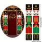 2pcs/Pack Red Green Nutcracker Soldier Banner, 30*180cm Polyester Christmas Door Couplet, Merry Christmas Decorations For Home 2024 Xmas Hanging Ornaments Door Decor Navidad Noel Gifts New Year 2025,Christmas