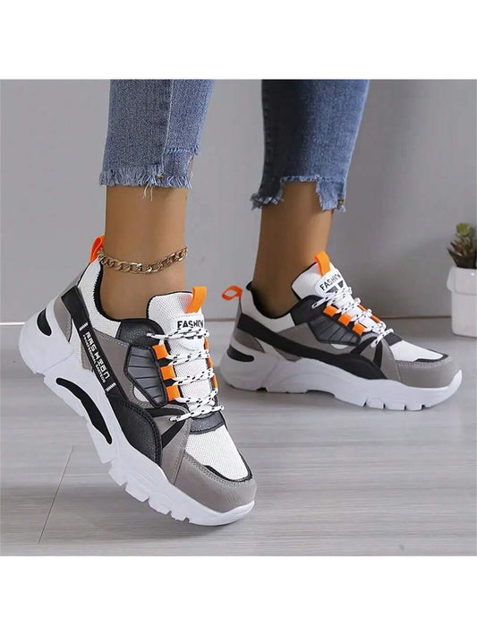 Women's Thick Sole Fashionable Casual Sports Running Shoes, Comfortable And Lightweight Outdoor Casual Sneakers