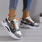 Women's Thick Sole Fashionable Casual Sports Running Shoes, Comfortable And Lightweight Outdoor Casual Sneakers