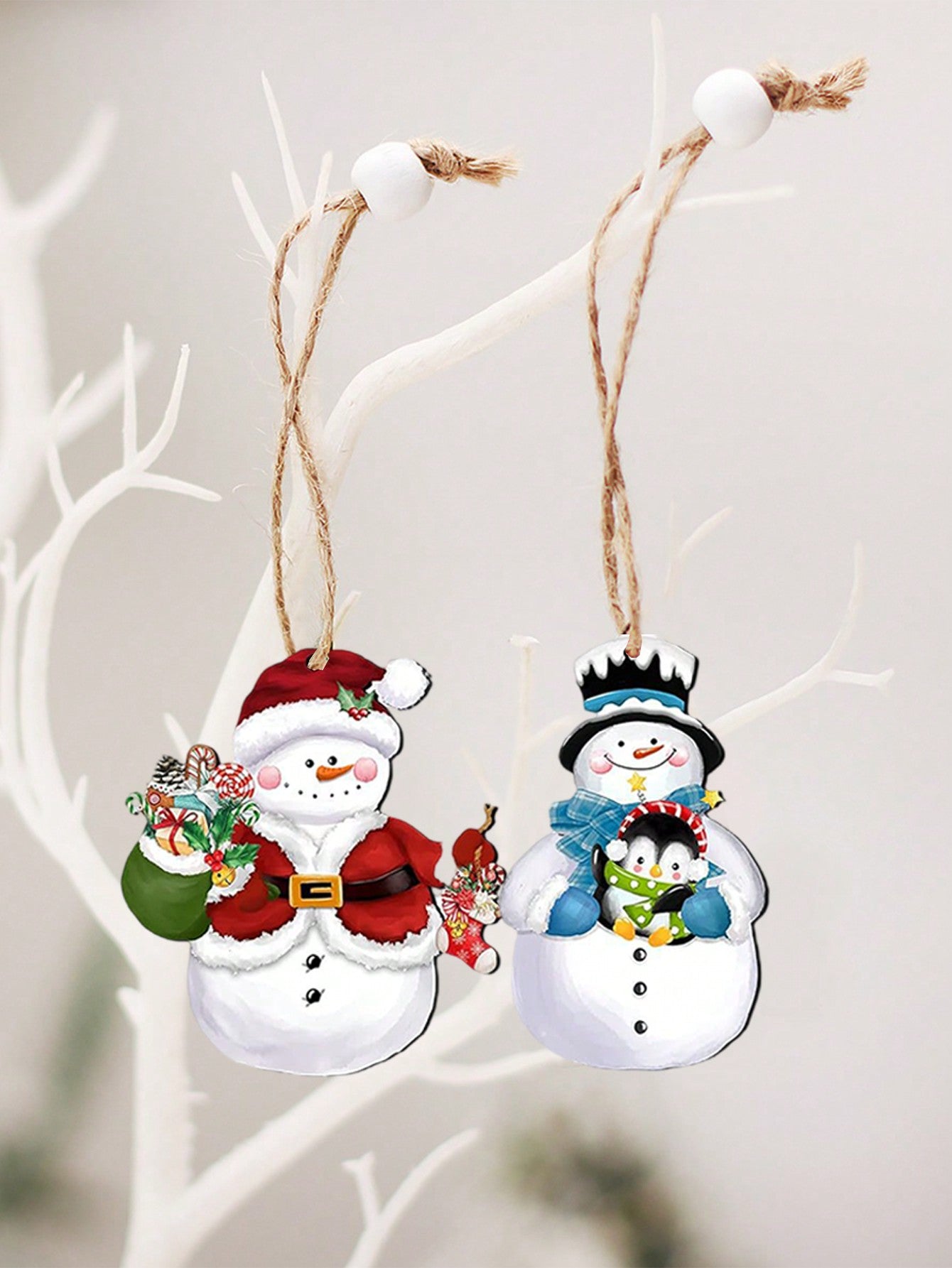 24pcs Christmas Tree Pendant Merry Christmas Decorations For Home Xmas Navidad Snowman Winter Decor 2024 Noel Kerst Natal Christmas Gift Supplies,Christmas