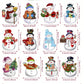 24pcs Christmas Tree Pendant Merry Christmas Decorations For Home Xmas Navidad Snowman Winter Decor 2024 Noel Kerst Natal Christmas Gift Supplies,Christmas