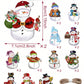 24pcs Christmas Tree Pendant Merry Christmas Decorations For Home Xmas Navidad Snowman Winter Decor 2024 Noel Kerst Natal Christmas Gift Supplies,Christmas