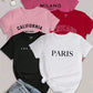 MOOSTA 5PCS Plus Size Women's Slogan Letter Printed T-Shirt Short Sleeved Casual Top Graphic Tees Women Tops