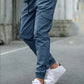 Men's New Cargo Long Pants With Multiple Pockets Elastic Cuffs Casual Outdoor Trousers