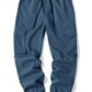 Men's New Cargo Long Pants With Multiple Pockets Elastic Cuffs Casual Outdoor Trousers