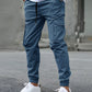 Men's New Multi-Pocket Cargo Pants, Ankle Cuff Casual Outdoor Trousers