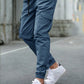 Men's New Cargo Long Pants With Multiple Pockets Elastic Cuffs Casual Outdoor Trousers