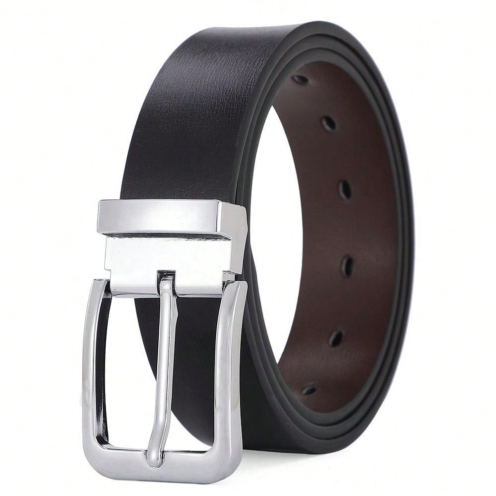 Pin Buckle Men's Leather Belt High Quality Luxury Designer Belt For Men Decorative Jeans Waist Belt Male Black/Brown 3.2cm Width