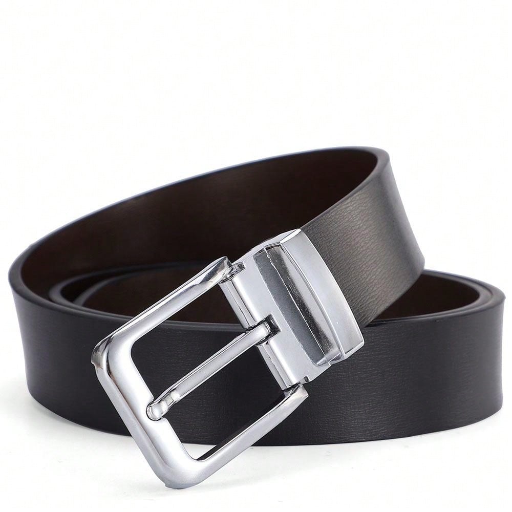 Pin Buckle Men's Leather Belt High Quality Luxury Designer Belt For Men Decorative Jeans Waist Belt Male Black/Brown 3.2cm Width