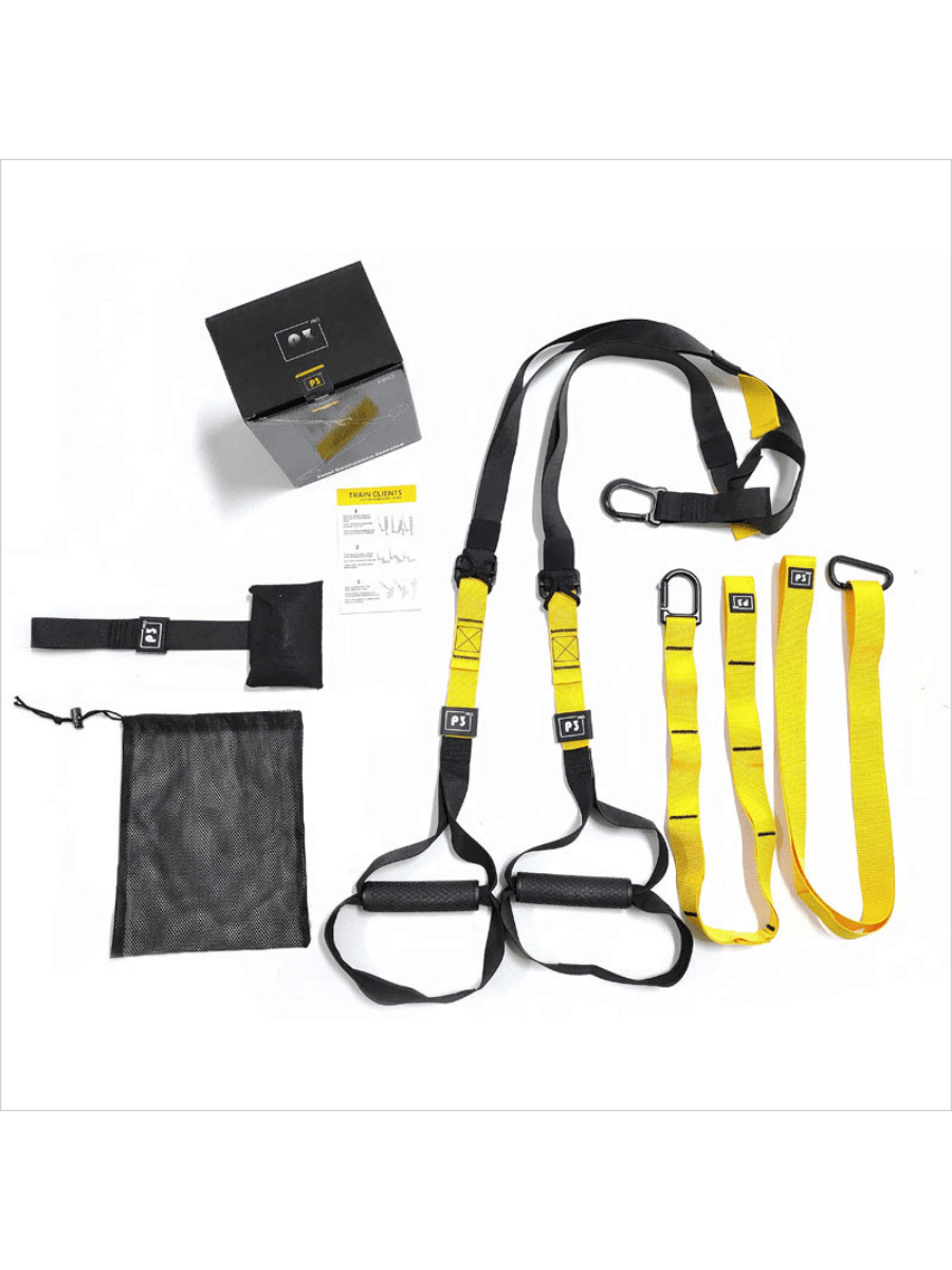 1pc Home Gym Suspension Training Strap Workout Resistance Bands Set