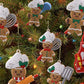 12pcs Christmas Decoration Hanging Ornaments, Gingerbread Man Christmas Tree Accessories,Christmas