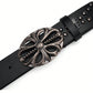 1 Pc Men's Belt Bohemian Style Belt Vintage Inlaid Skeleton Head Women's Belt Riveted Belt Hip Hop Punk Rock Y2K Style Belt Street