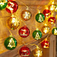 1pc 78.7in Christmas Tree Decoration Ball String Lights, Holiday Atmosphere Decor For Home, Staircase, Fireplace, Indoor