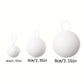 6pcs 4cm/6cm/8cm Christmas Tree Decoration White Foam Snow Balls Hanging Ornaments, Wedding Ceiling Decor, Holiday Store Decorations,Christmas