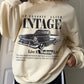 EZwear Vintage Car Print Hoodie Casual Loose Fit Sweatshirt For Women, Autumn Winter,Long Sleeve Tops