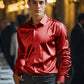 Men's Satin Fabric Long Sleeve Dress Shirt