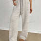 MOOSTA Women's Front Tie Striped Simple Casual Pants