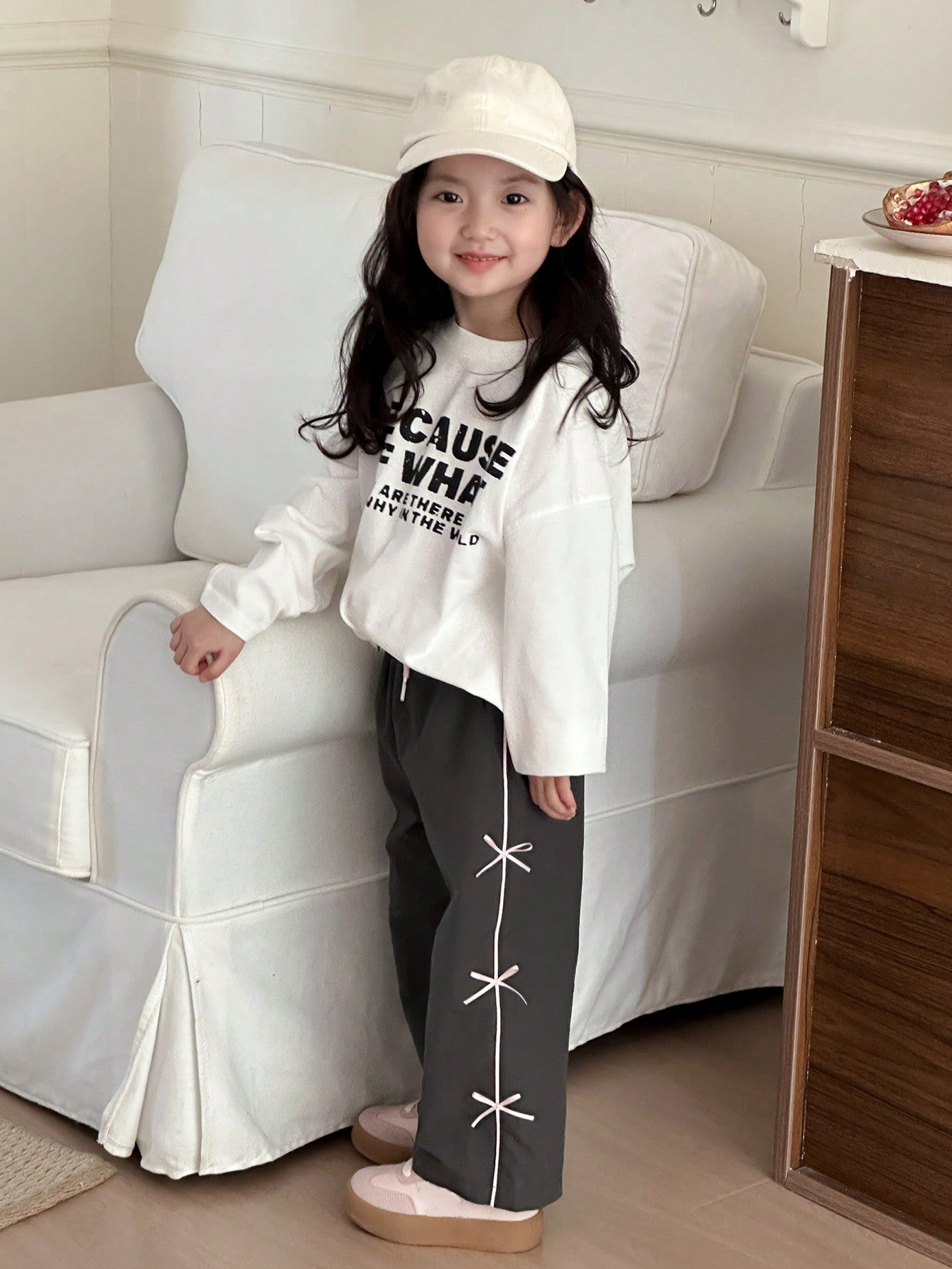 DAZY Girls (Small) Butterfly Accent Colorblock Pants