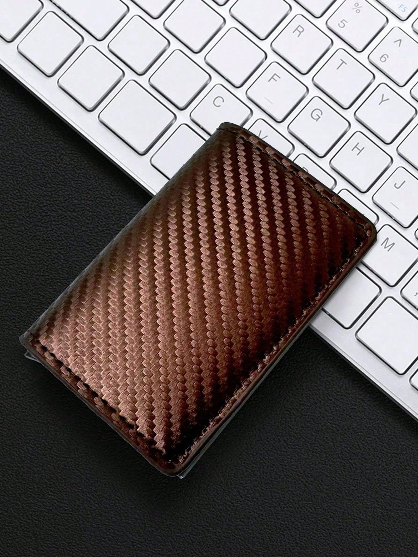 Men's Metal Auto Pop-Up RFID Blocking Credit Card Holder Wallet Multifunctional Card Case