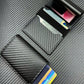 Men's Metal Auto Pop-Up RFID Blocking Credit Card Holder Wallet Multifunctional Card Case