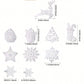 20pcs/Set Christmas Tree Decoration Hanging Ornaments, Party And Home Decor Supplies,Christmas