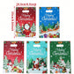 10/25/50pcs Christmas Mixed Pattern Handle Bag, Santa Claus