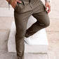 Manfinity Homme Men's Solid Color Simple Daily Dress Pants