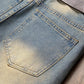 Vintage Style Distressed Men's Street Wear Denim Jeans, Belt Not Included