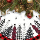 1pc 90cm/120cm Polyester Christmas Tree Skirt, Merry Christmas Decor For Home Snowflake Xmas Tree Carpet Navidad Noel 2024 Happy New Year 2025,Christmas