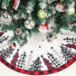 1pc 90cm/120cm Polyester Christmas Tree Skirt, Merry Christmas Decor For Home Snowflake Xmas Tree Carpet Navidad Noel 2024 Happy New Year 2025,Christmas