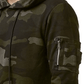 Men's Hooded Sports Sweatshirt, Camouflage Print With Arm Pouch