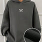 DAZY 1pc Unisex Casual Fleece Lined Plain Hoodie , Women Blank Hoodie Sweatshirt