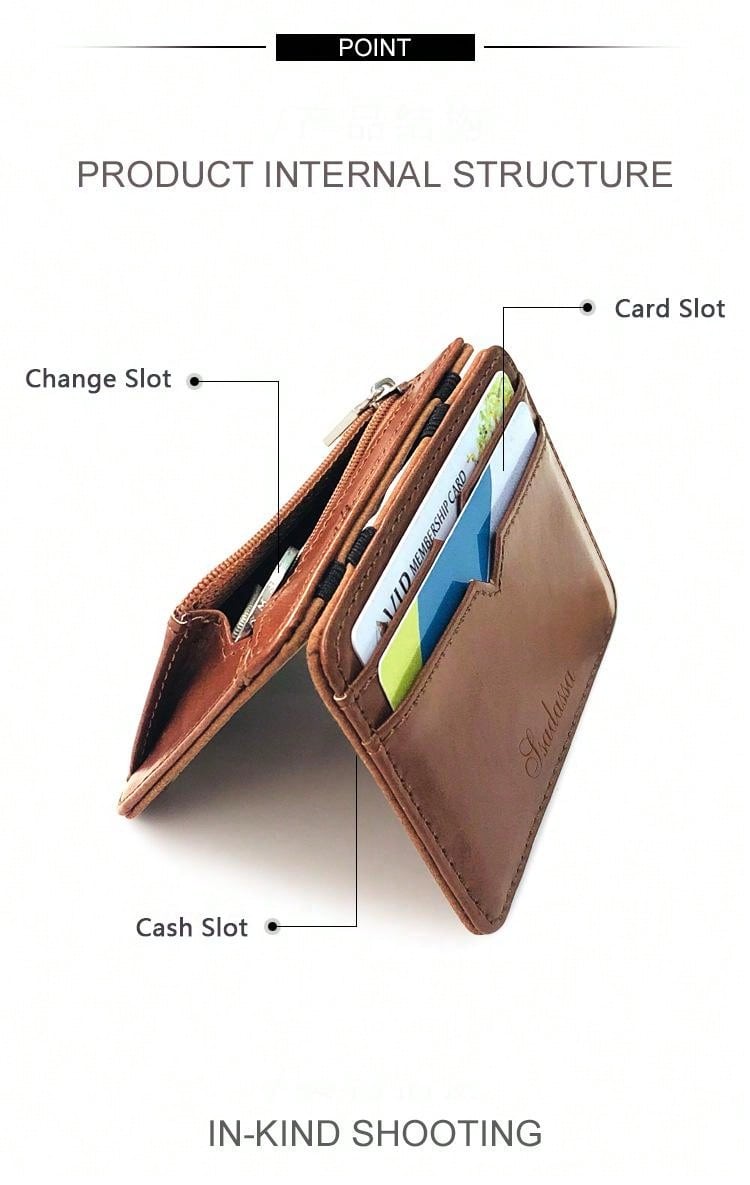 Men's Multifunctional PU Leather Wallet Card Holder Coin Purse - Back To School Essentials Card Case Gifts For Women