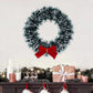 4pcs-Christmas Front Door With Red Bow 30cm Winter Decoration Wall Decor Hanging Wreath Kitchen Decor Artificial Home Decor Holiday Interior Window,Christmas