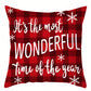 1Pc Christmas Pillowcase,Snowflake Letter Red Plaid Pattern Pillow Covers,Throw Pillow Covers,(Without Pillow Core)Home Decor,Christmas Decorations, Noel Party Supplies, Xmas Decor,Navidad Decor,Christmas Favor,Christmas