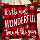 1Pc Christmas Pillowcase,Snowflake Letter Red Plaid Pattern Pillow Covers,Throw Pillow Covers,(Without Pillow Core)Home Decor,Christmas Decorations, Noel Party Supplies, Xmas Decor,Navidad Decor,Christmas Favor,Christmas